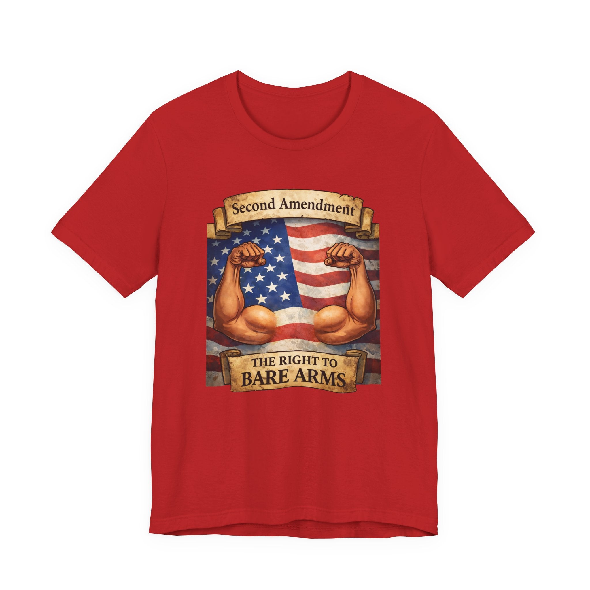 Second Amendment-The Right to Bare Arms-Unisex Jersey Short Sleeve Tee