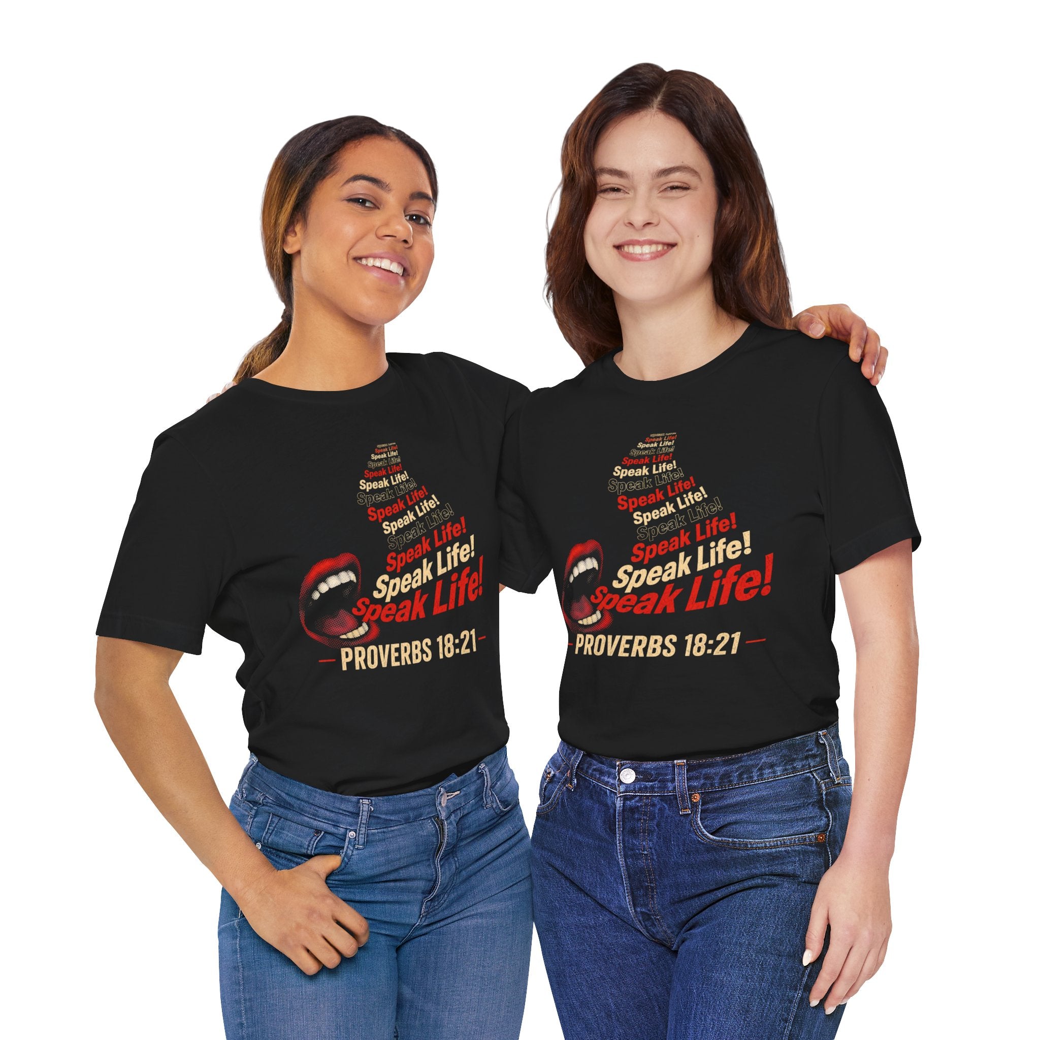 Speak Life! Proverbs 18:21 Inspirational T‑Shirt