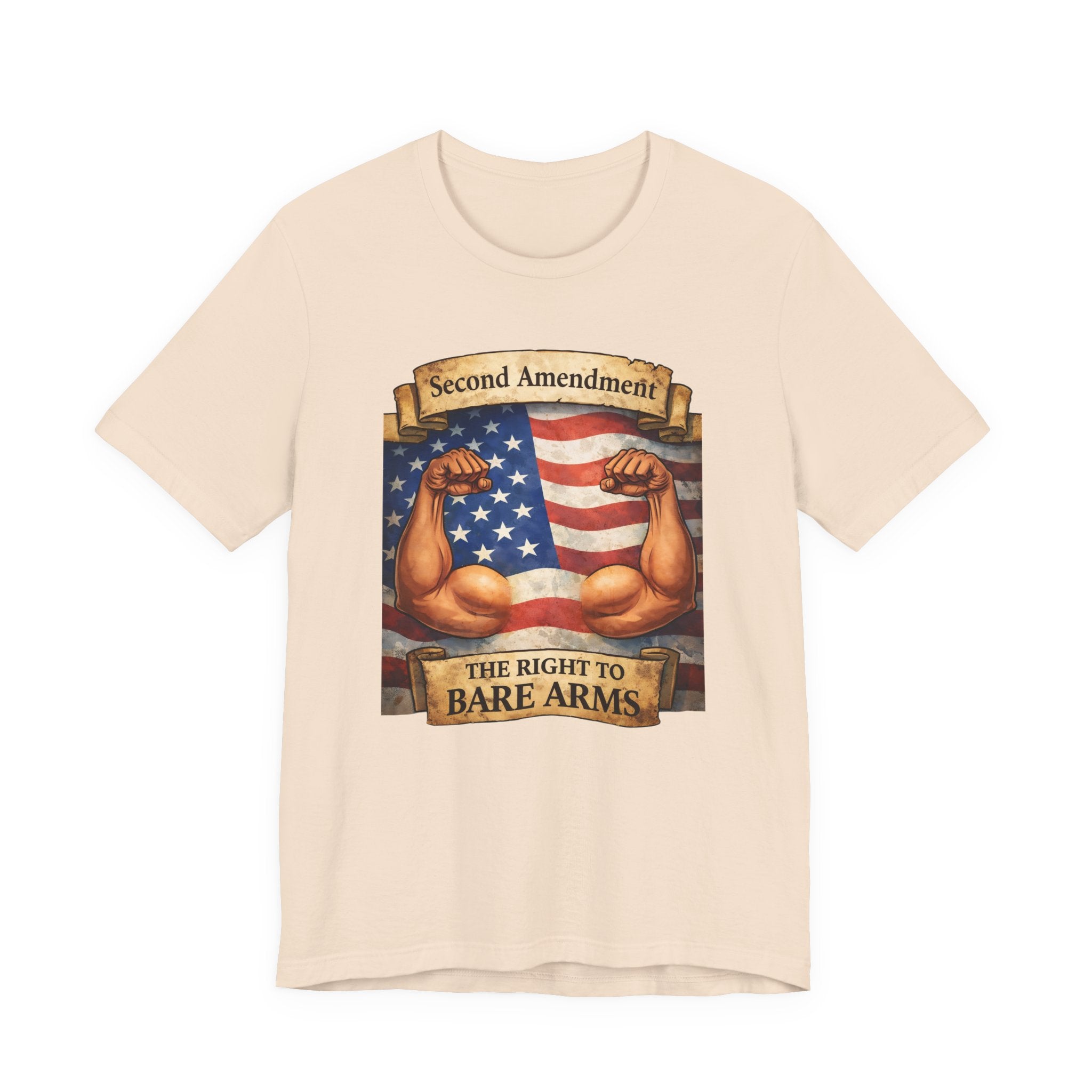Second Amendment-The Right to Bare Arms-Unisex Jersey Short Sleeve Tee
