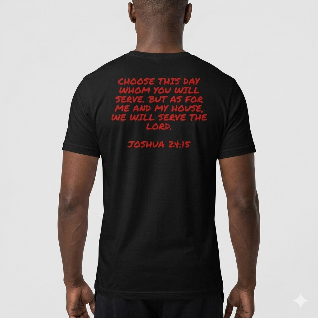 Christian Faith T-Shirt - "MADE UP MIND" Scripture Tee (Joshua 24:15)