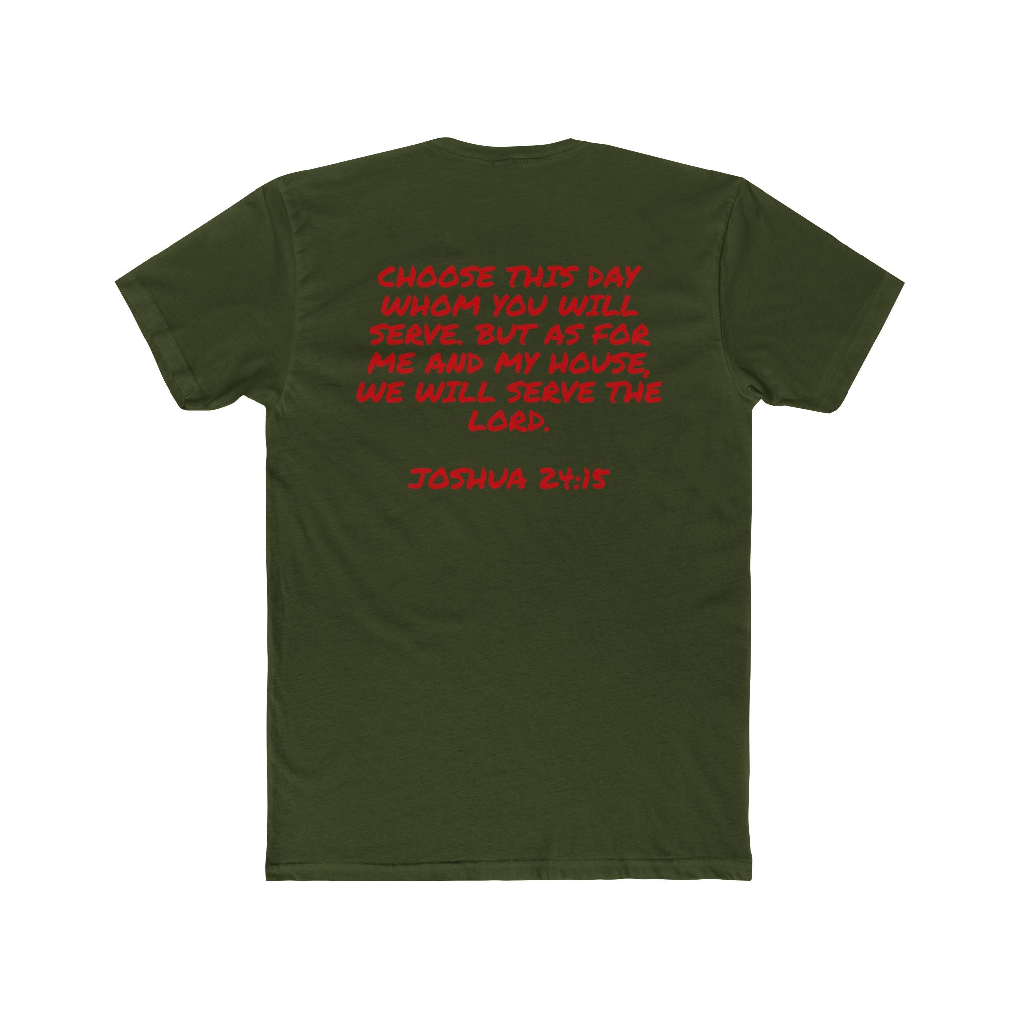 Christian Faith T-Shirt - "MADE UP MIND" Scripture Tee (Joshua 24:15)