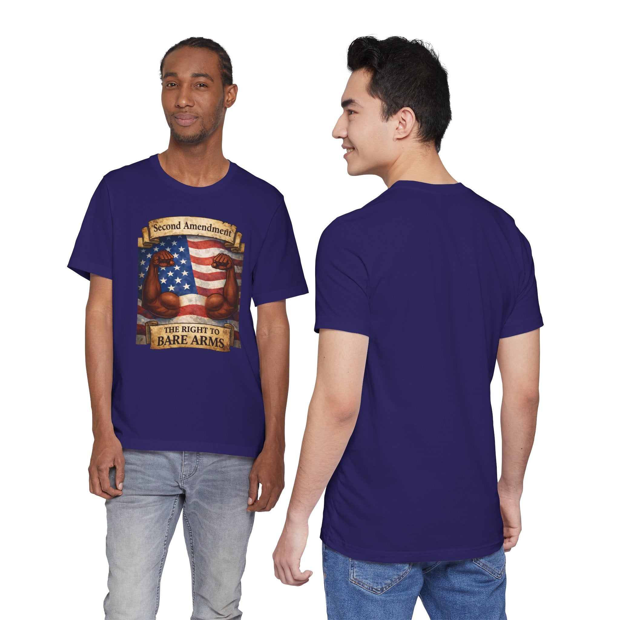 Second Amendment 'The Right to Bare Arms' T-Shirt