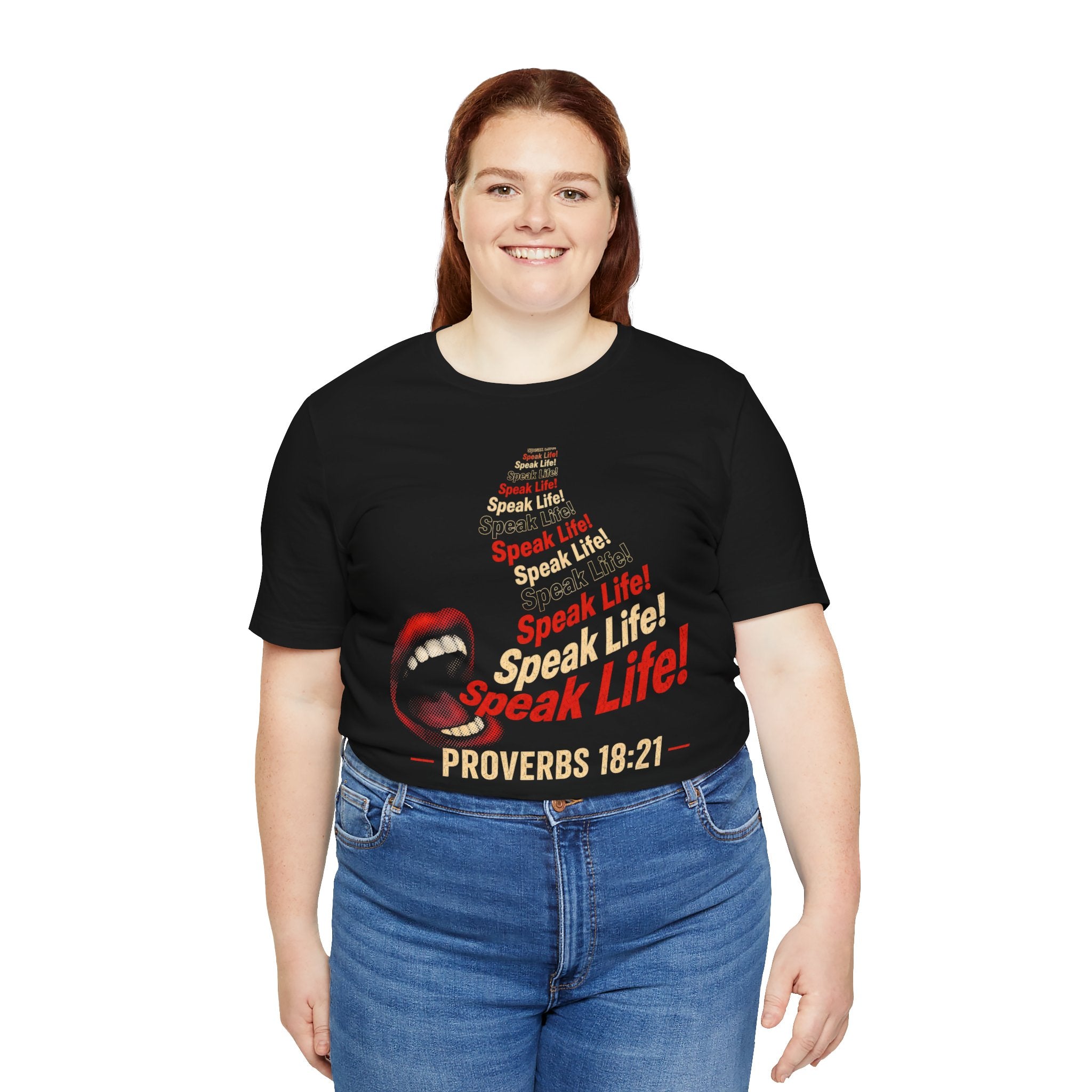 Speak Life! Proverbs 18:21 Inspirational T‑Shirt