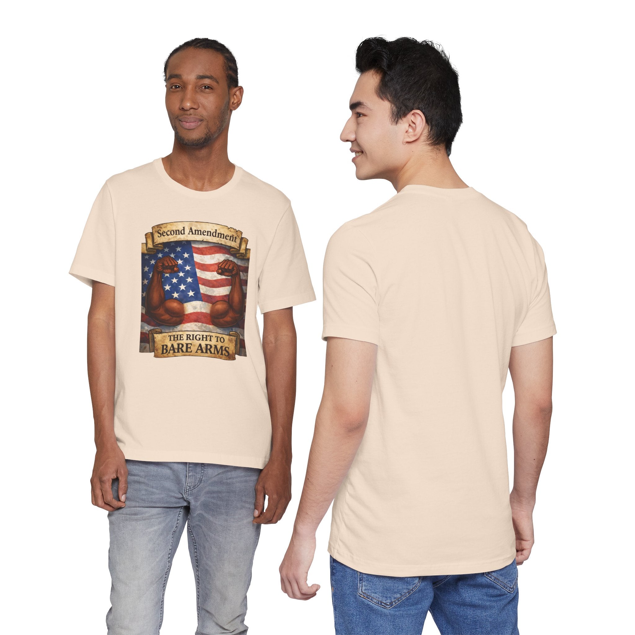 Second Amendment 'The Right to Bare Arms' T-Shirt