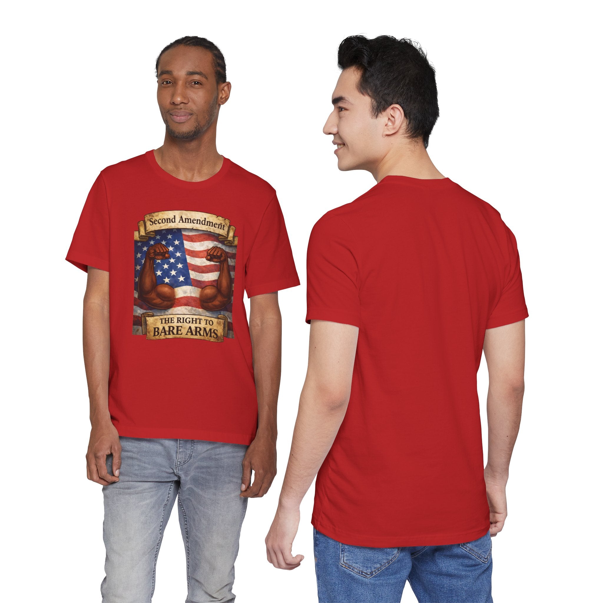 Second Amendment 'The Right to Bare Arms' T-Shirt